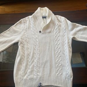 white crewneck 9/10 condition